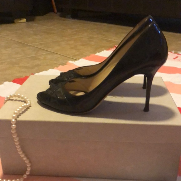 Jimmy Choo corset peep toe pumps size 38.5 - Picture 4 of 8